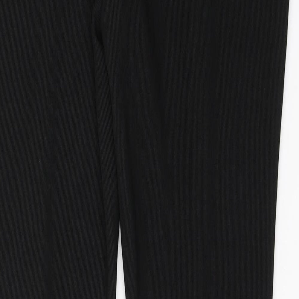 Primark Womens Black  Polyester Trousers  Size 10 L32 in Regular Zip