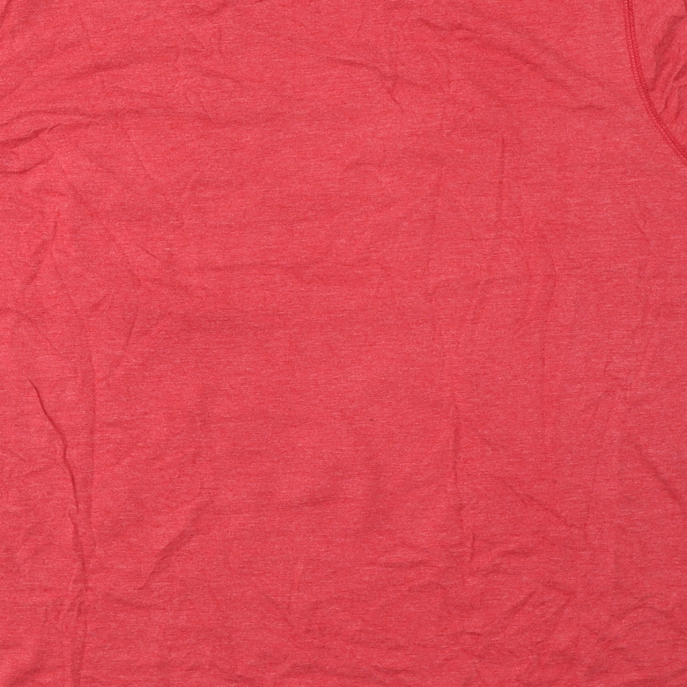 George Mens Red  Polyester  T-Shirt Size XL Round Neck  - Volkswagen