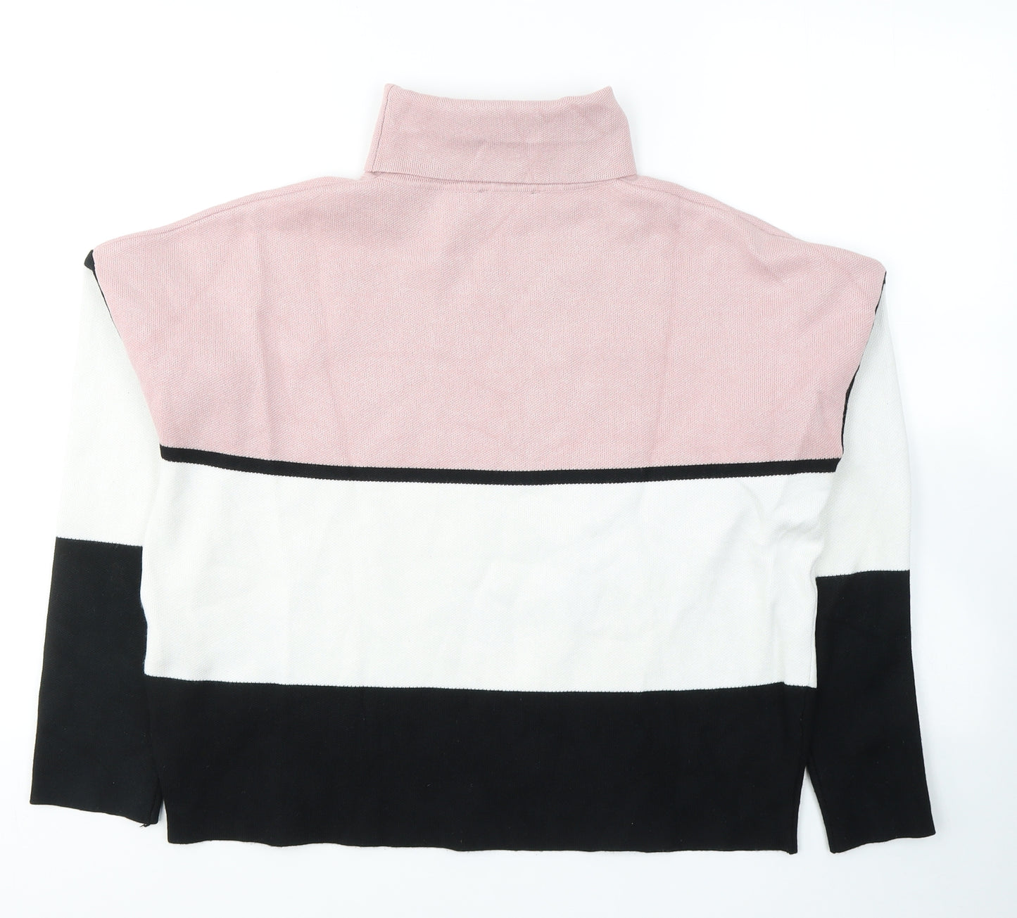 New Look Womens Multicoloured Colourblock Viscose Pullover Sweatshirt Size M  Pullover