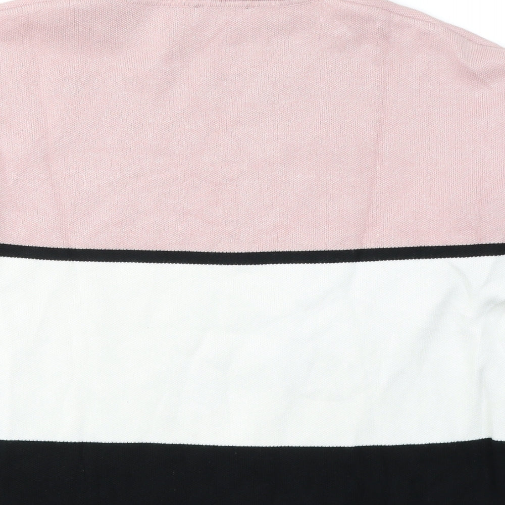 New Look Womens Multicoloured Colourblock Viscose Pullover Sweatshirt Size M  Pullover