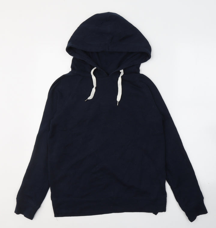 New Look Womens Blue Cotton Pullover Sweatshirt Size 8 Pullover