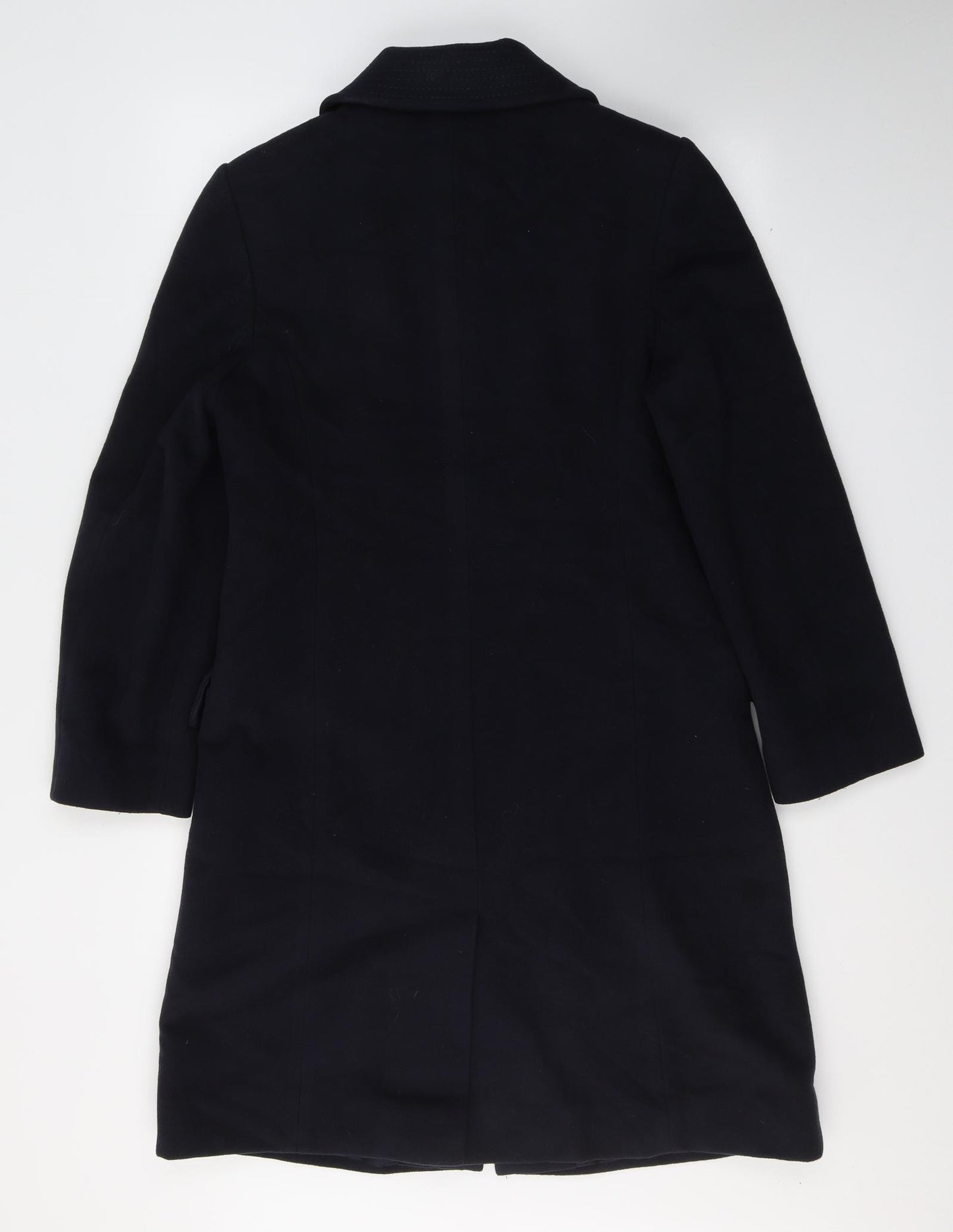 Marks and Spencer Womens Blue   Pea Coat Coat Size 10  Button