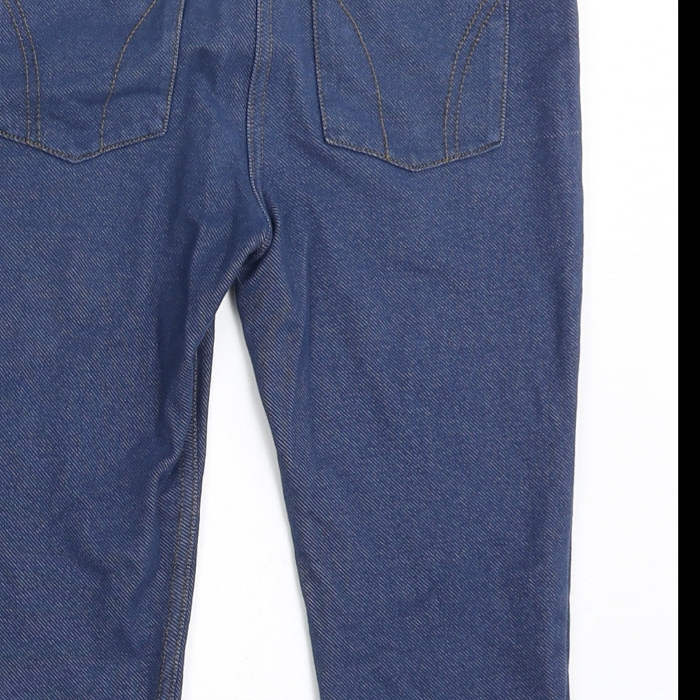 NEXT Girls Blue  Cotton Cropped Trousers Size 9 Years  Regular Pullover