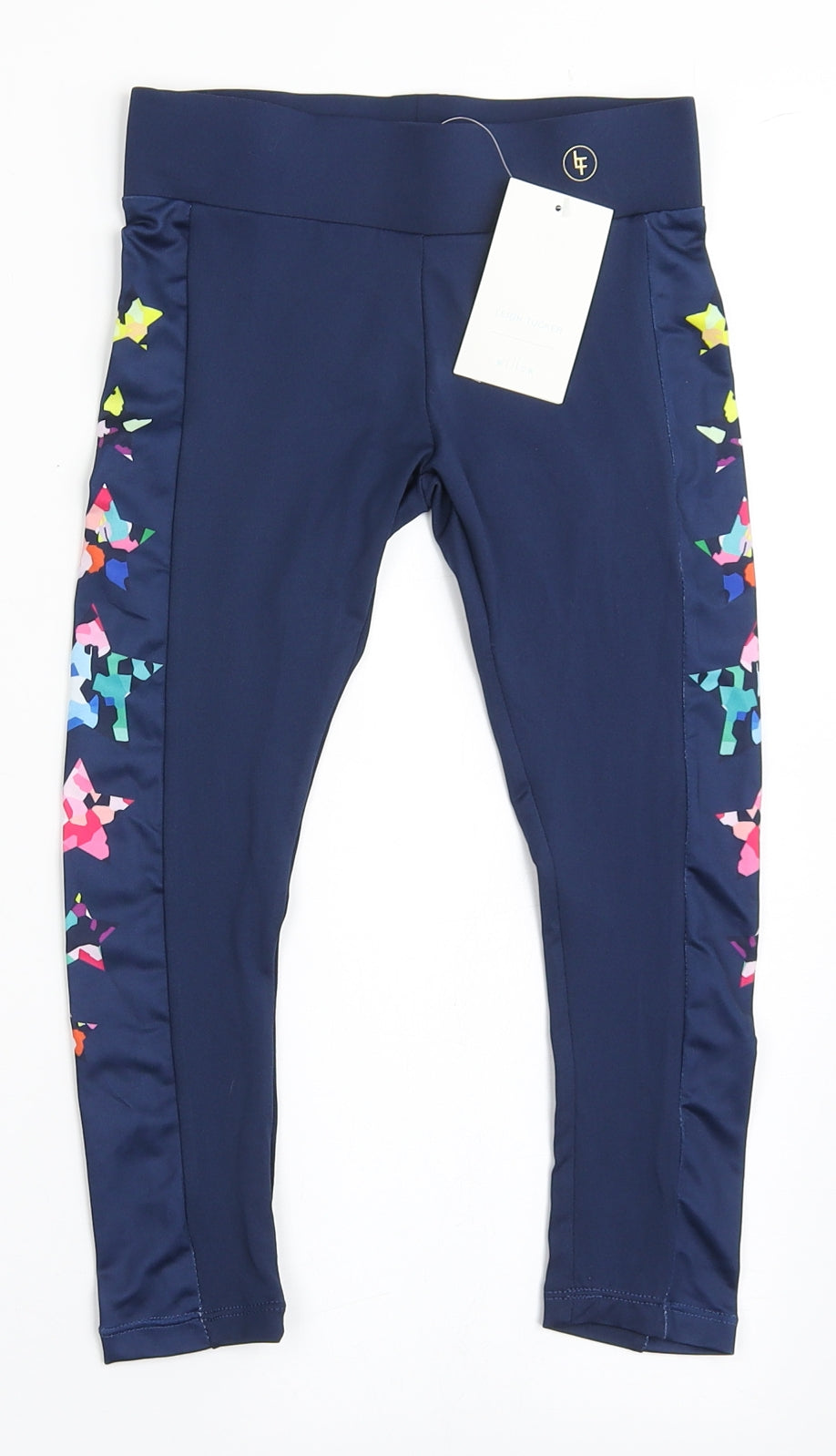 Leigh Tucker Girls Blue  Polyester Jogger Trousers Size 5-6 Years  Regular Pullover