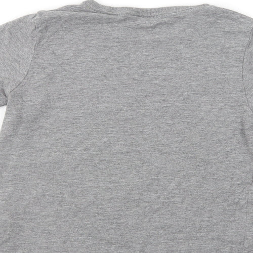 Marks Girls Grey  Cotton Pullover T-Shirt Size 4-5 Years Crew Neck Pullover - Bee Sting