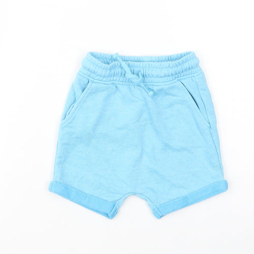 George Girls Blue  Polyester Sweat Shorts Size 2-3 Years  Regular Drawstring
