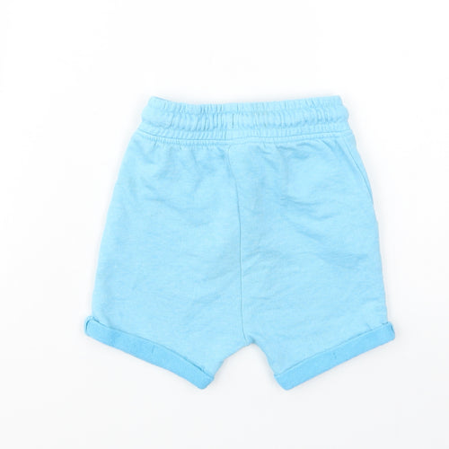 George Girls Blue  Polyester Sweat Shorts Size 2-3 Years  Regular Drawstring