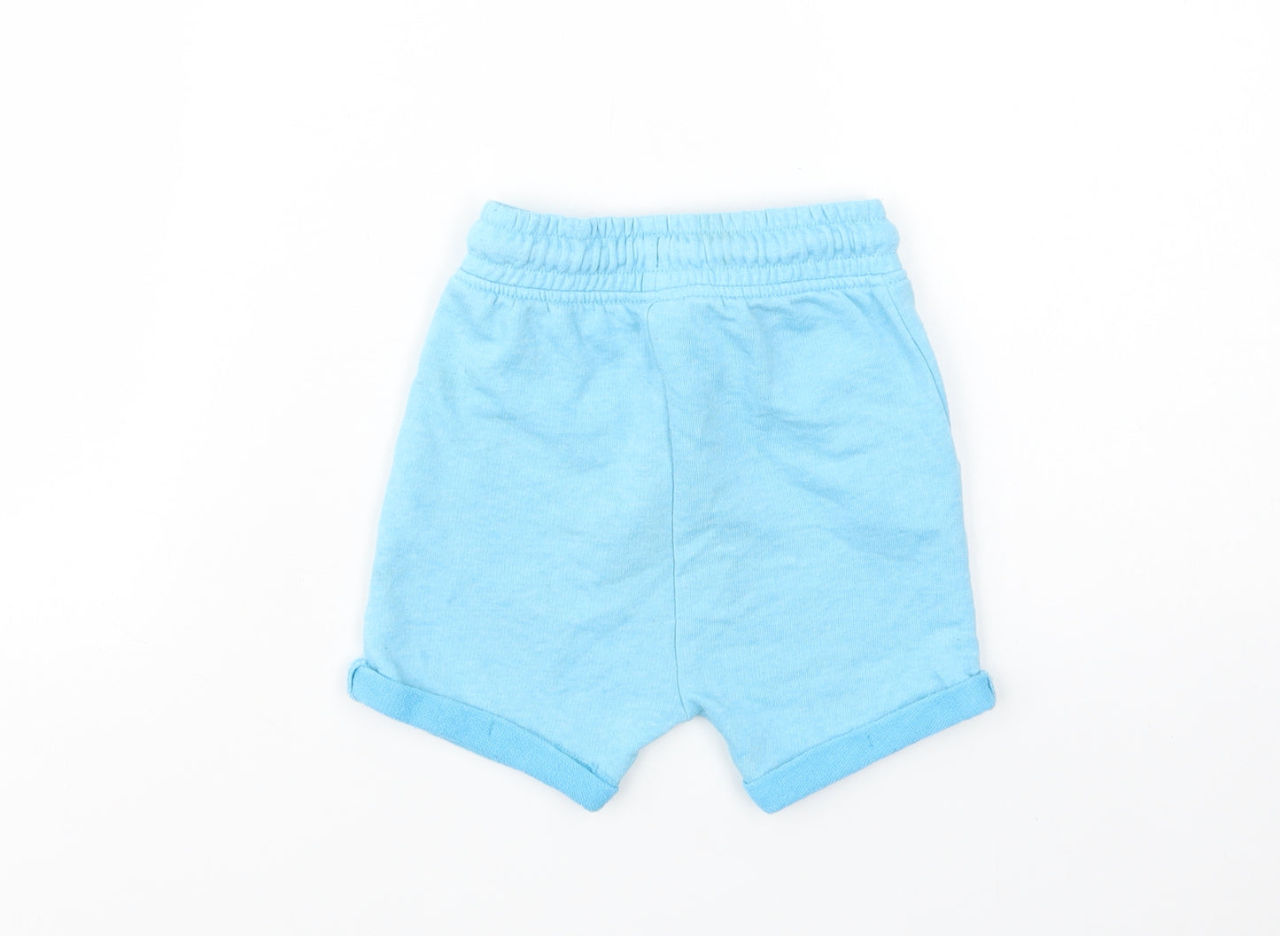 George Girls Blue  Polyester Sweat Shorts Size 2-3 Years  Regular Drawstring