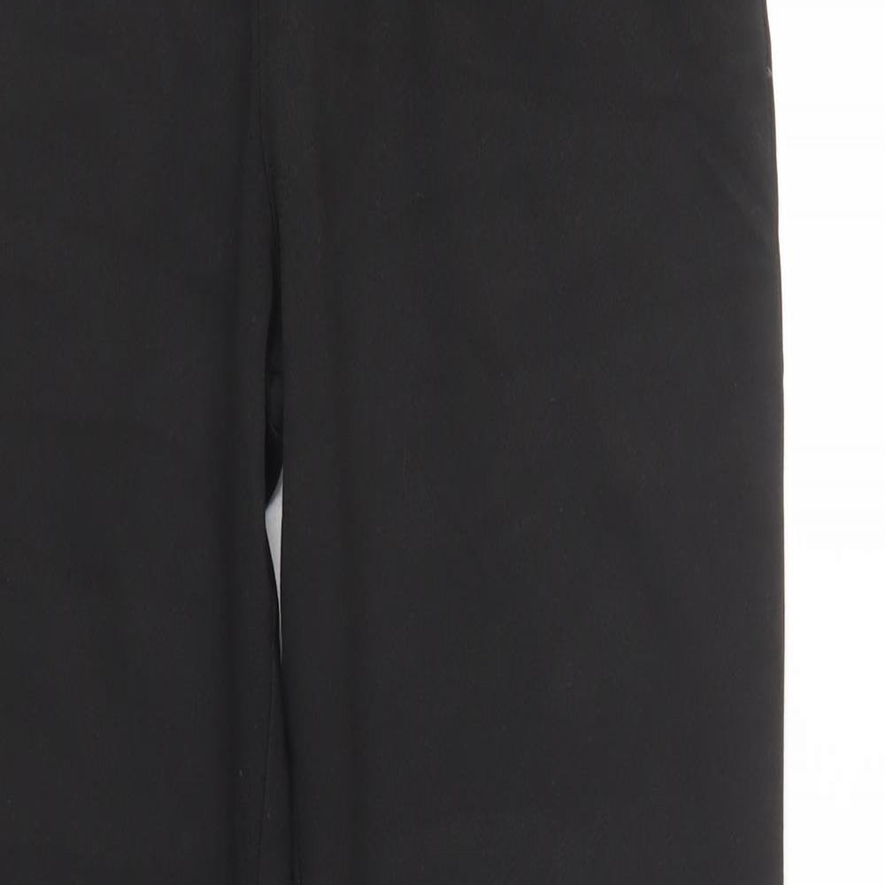 George Boys Black  Polyester Dress Pants Trousers Size 16 Years  Regular Button - School Wear