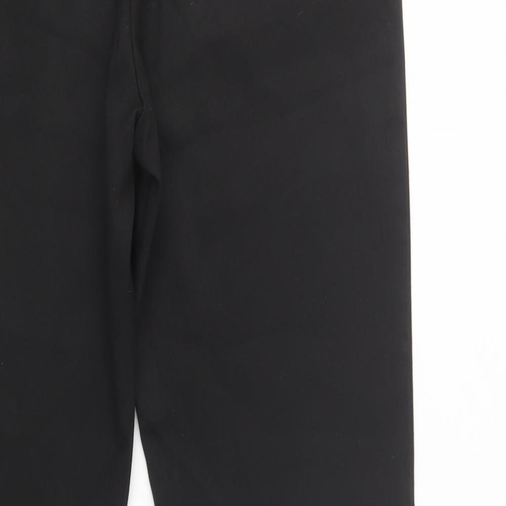 George Boys Black  Polyester Dress Pants Trousers Size 16 Years  Regular Button - School Wear