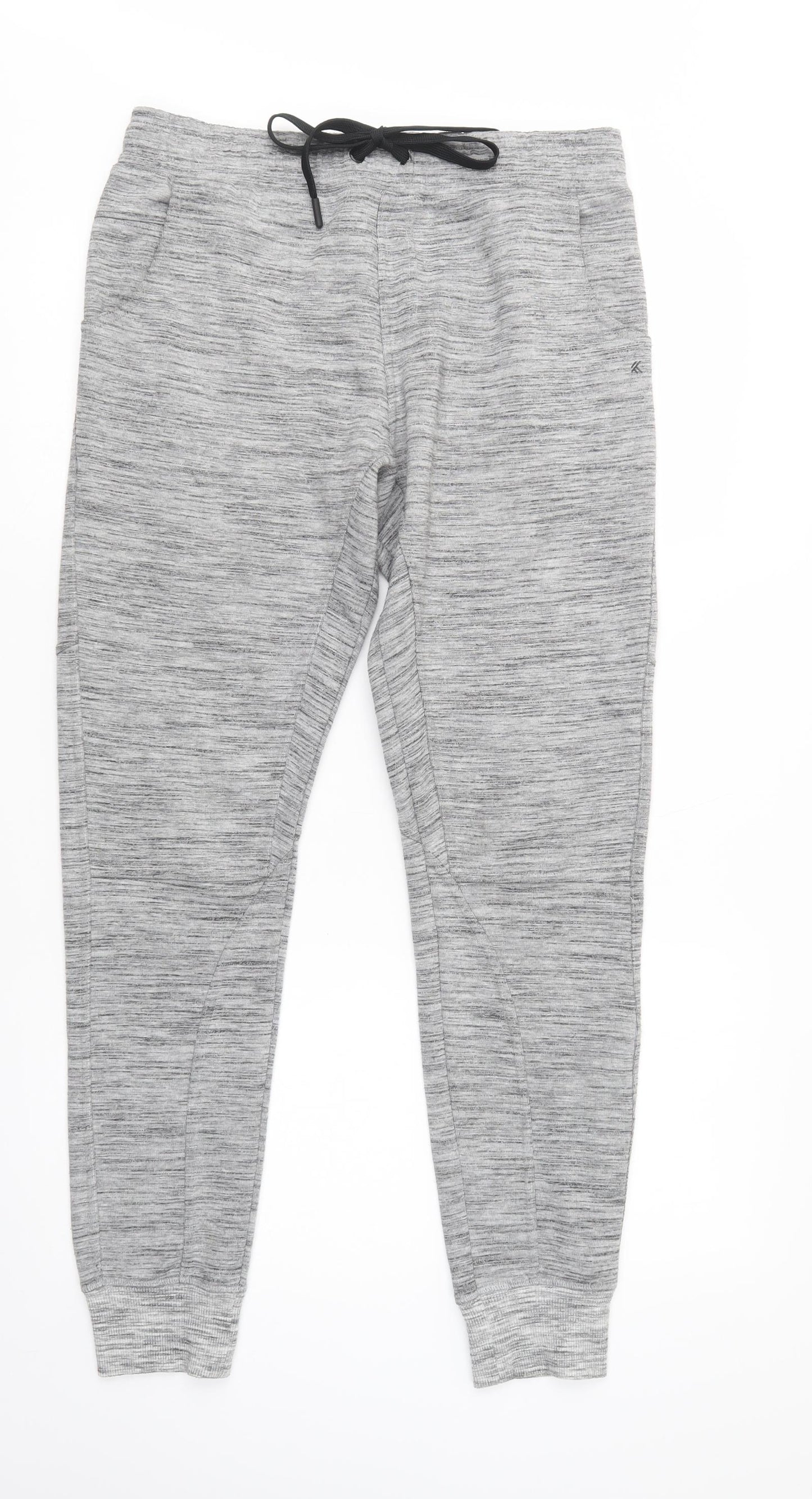 Kyodan Mens Grey  Cotton Jogger Trousers Size M L30 in Regular Drawstring