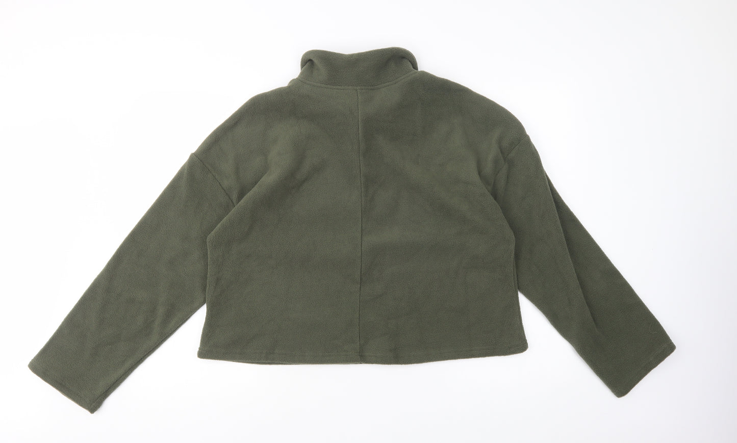 SheIn Womens Green  Polyester Pullover Sweatshirt Size L  Zip
