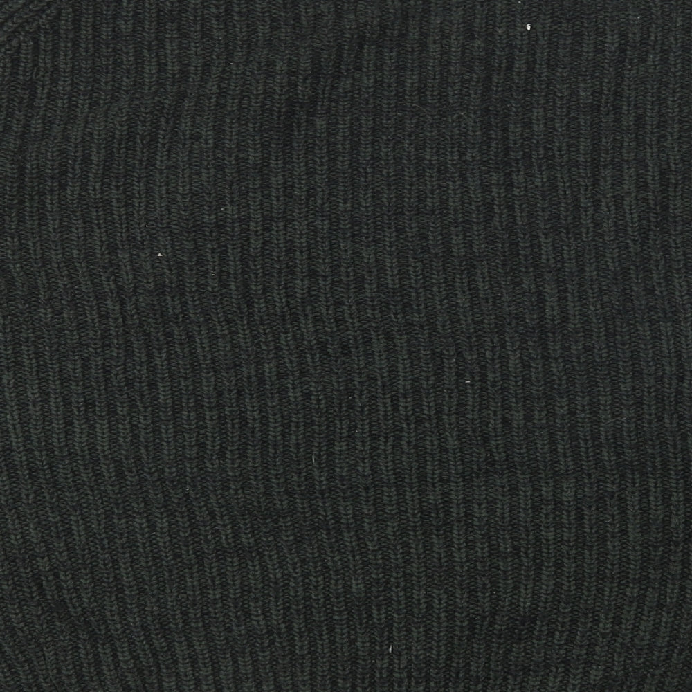 George Mens Green Crew Neck  Acrylic Pullover Jumper Size L