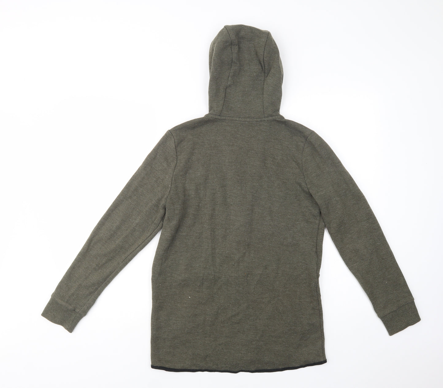 F&F Boys Green  Polyester Full Zip Hoodie Size 12-13 Years  Zip