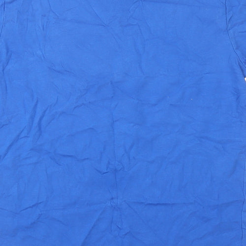 George Girls Blue  Cotton Pullover T-Shirt Size 11-12 Years Crew Neck Pullover - Future Icon