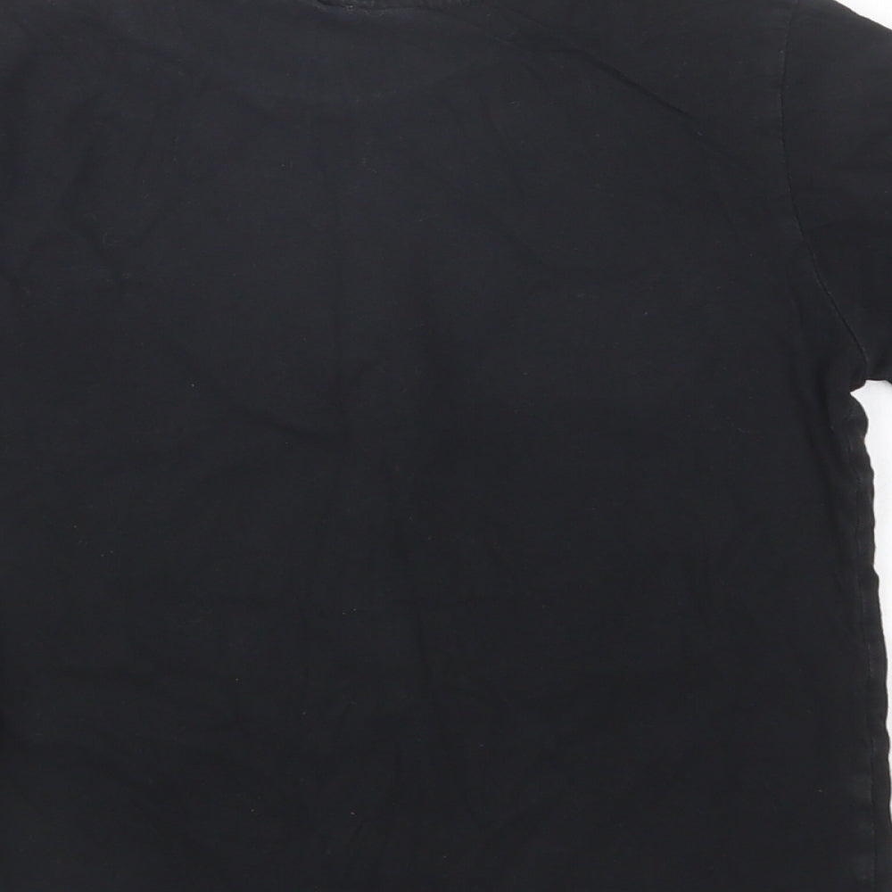 Primark Boys Black  Cotton Pullover T-Shirt Size 8-9 Years Crew Neck Pullover - Minecraft