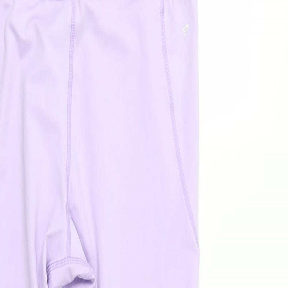 Primark Womens Purple  Polyester Compression Leggings Size 12 L29 in Regular