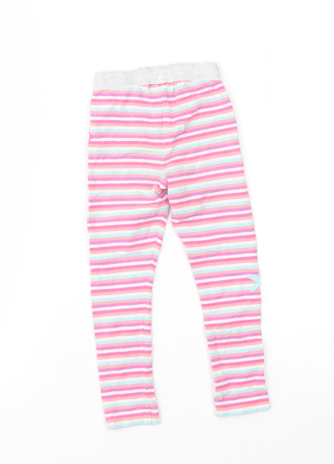 Hatley Girls Multicoloured Striped Cotton Jogger Trousers Size 3 Years  Regular  - Leggings