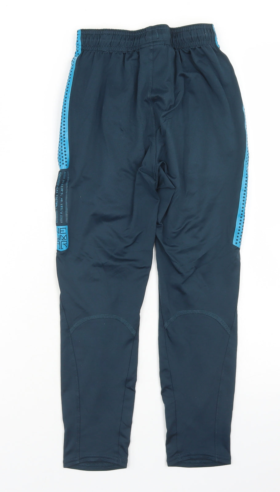 Nike Boys Blue  Polyester Jogger Trousers Size 8-9 Years  Regular Drawstring - Neymar