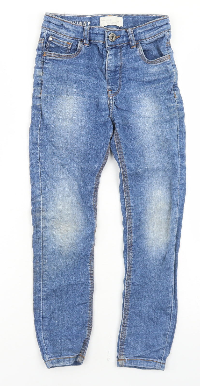 Matalan Girls Blue  Cotton Skinny Jeans Size 8 Years  Regular