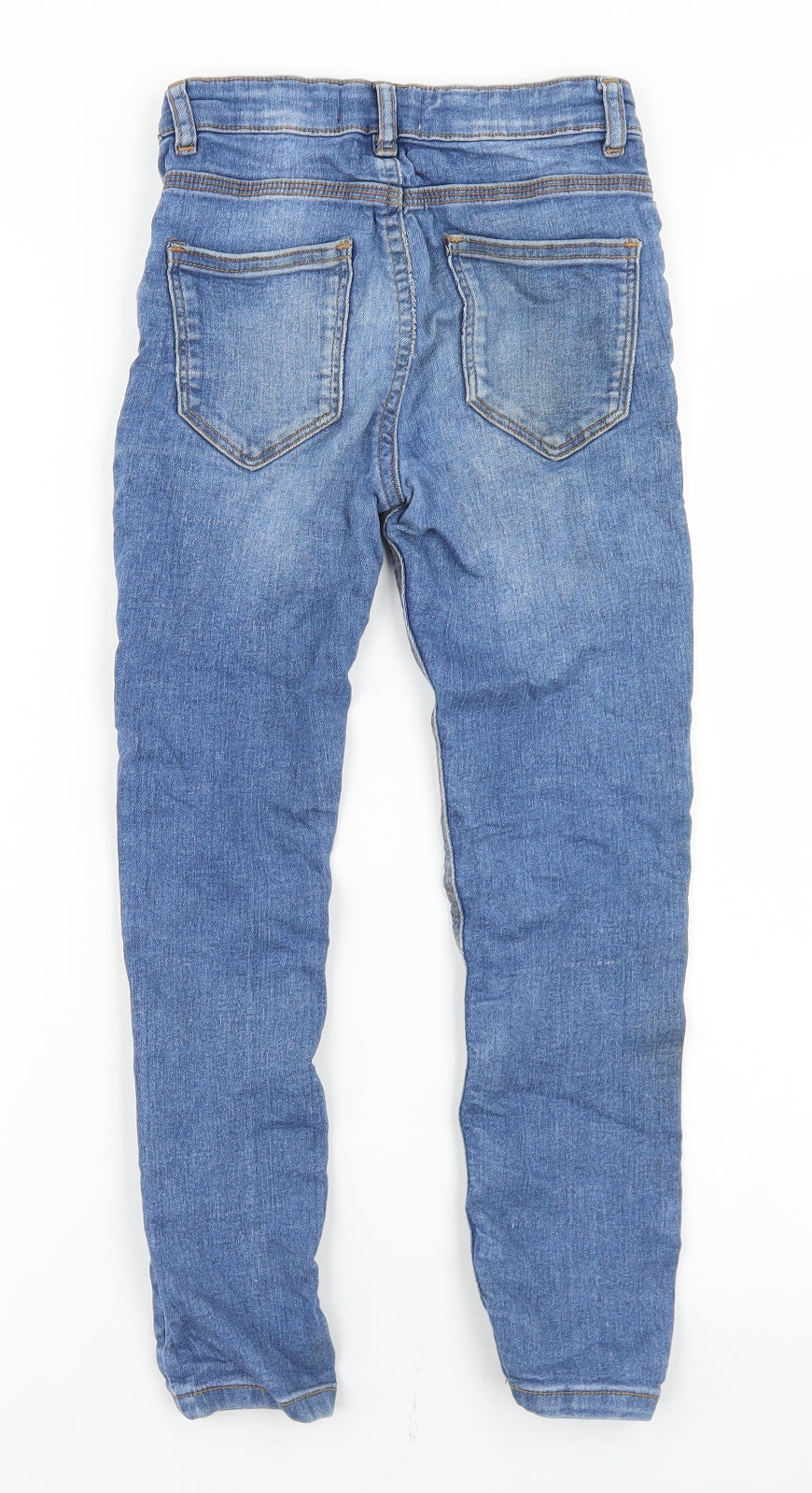 Matalan Girls Blue  Cotton Skinny Jeans Size 8 Years  Regular