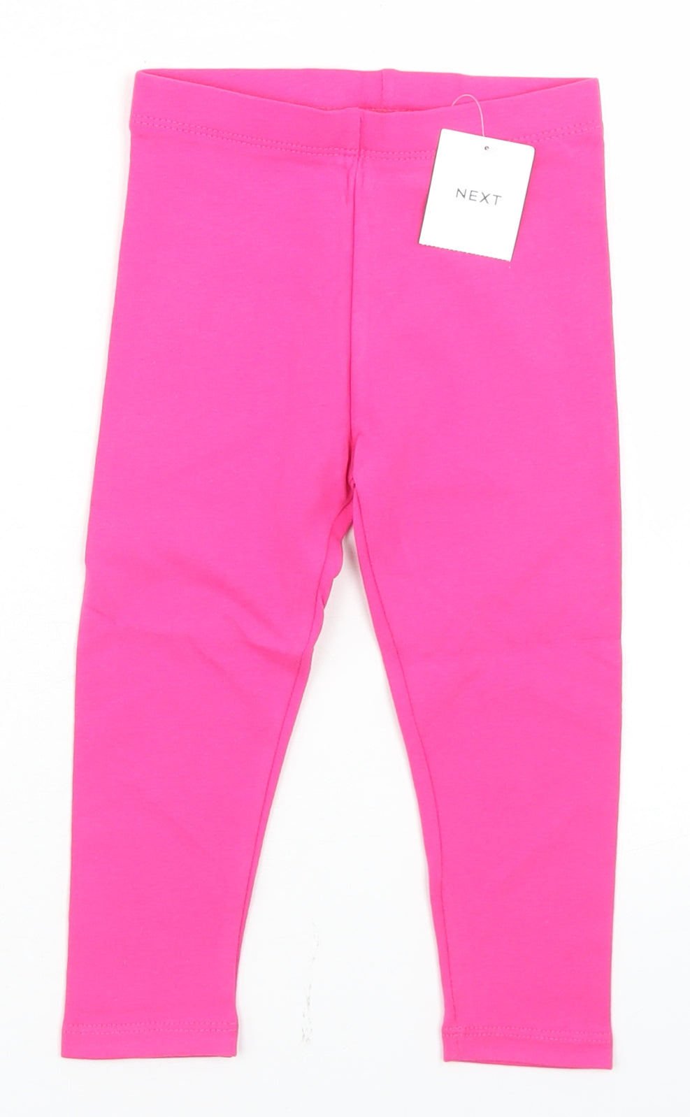 NEXT Girls Pink  Cotton Capri Trousers Size 18-24 Months