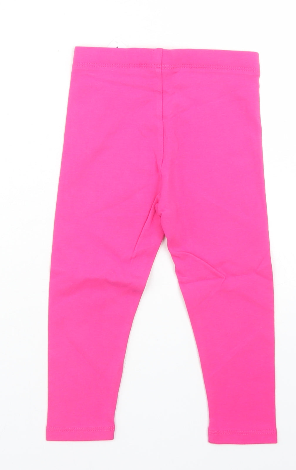 NEXT Girls Pink  Cotton Capri Trousers Size 18-24 Months