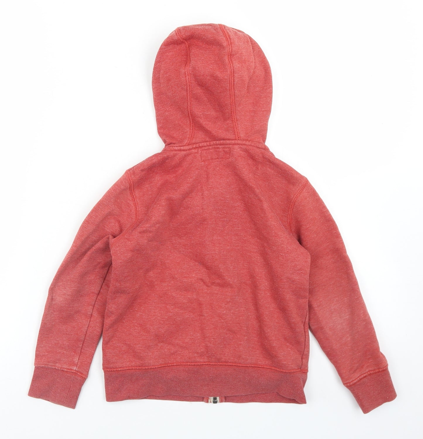 NEXT Boys Red  Cotton Full Zip Hoodie Size 5 Years  Zip