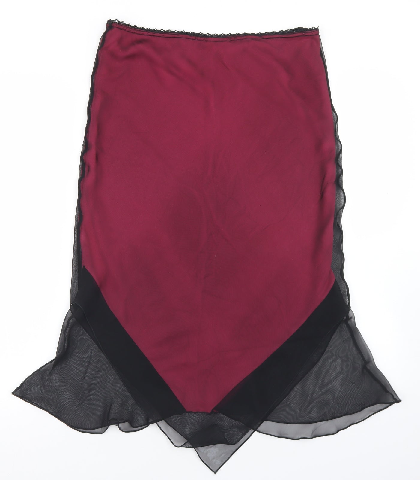 New Look Womens Purple  Polyester Straight & Pencil Skirt Size 12