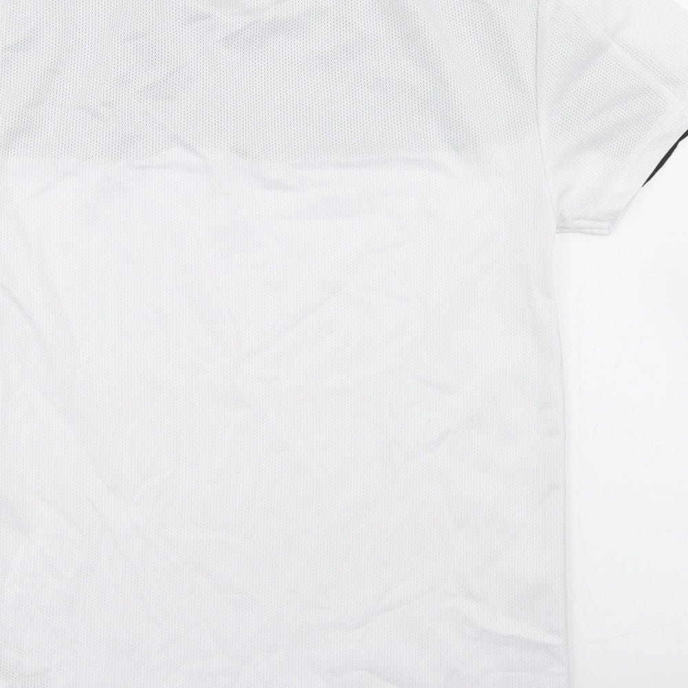 Primark Mens White Colourblock Polyester  T-Shirt Size XS Crew Neck