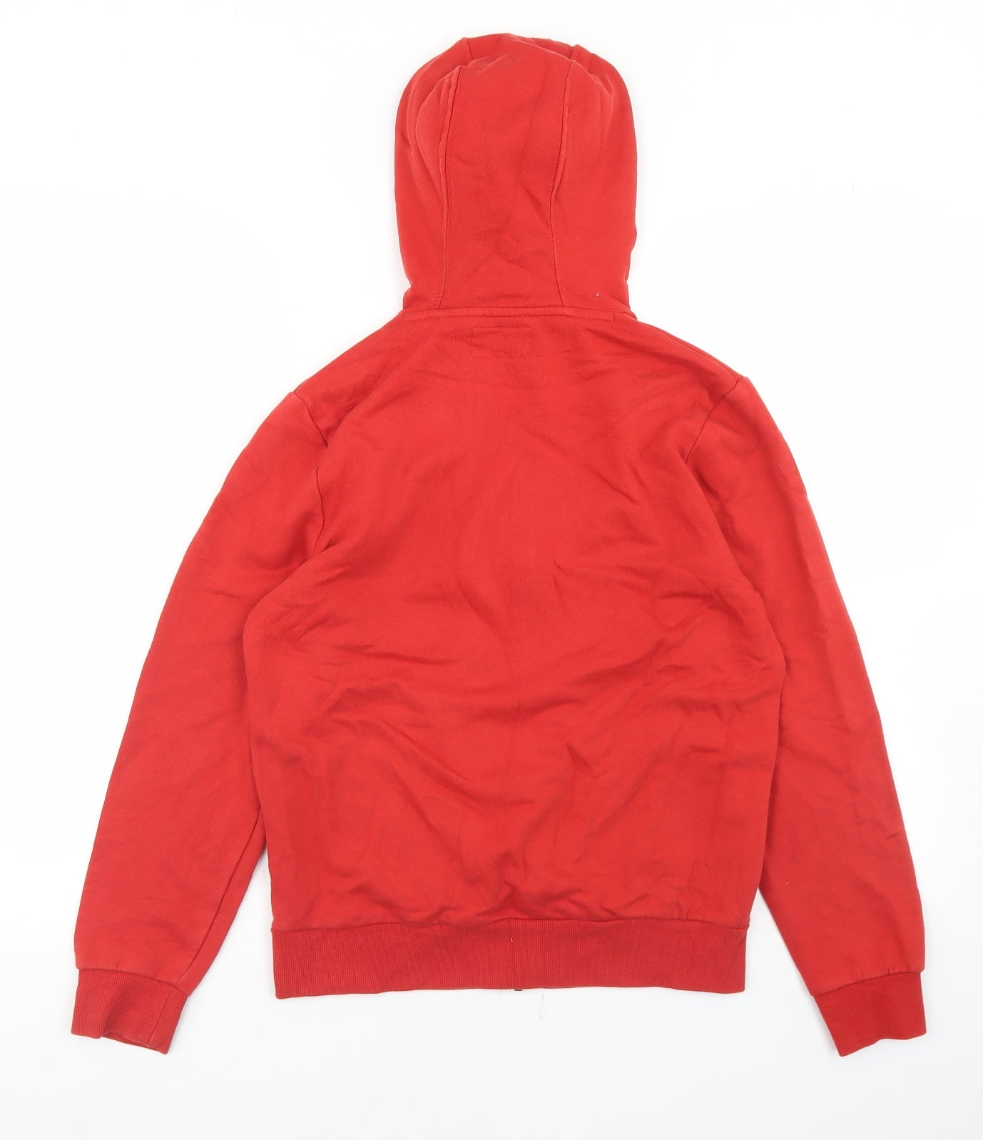 NEXT Boys Red  Cotton Full Zip Hoodie Size 11 Years  Zip