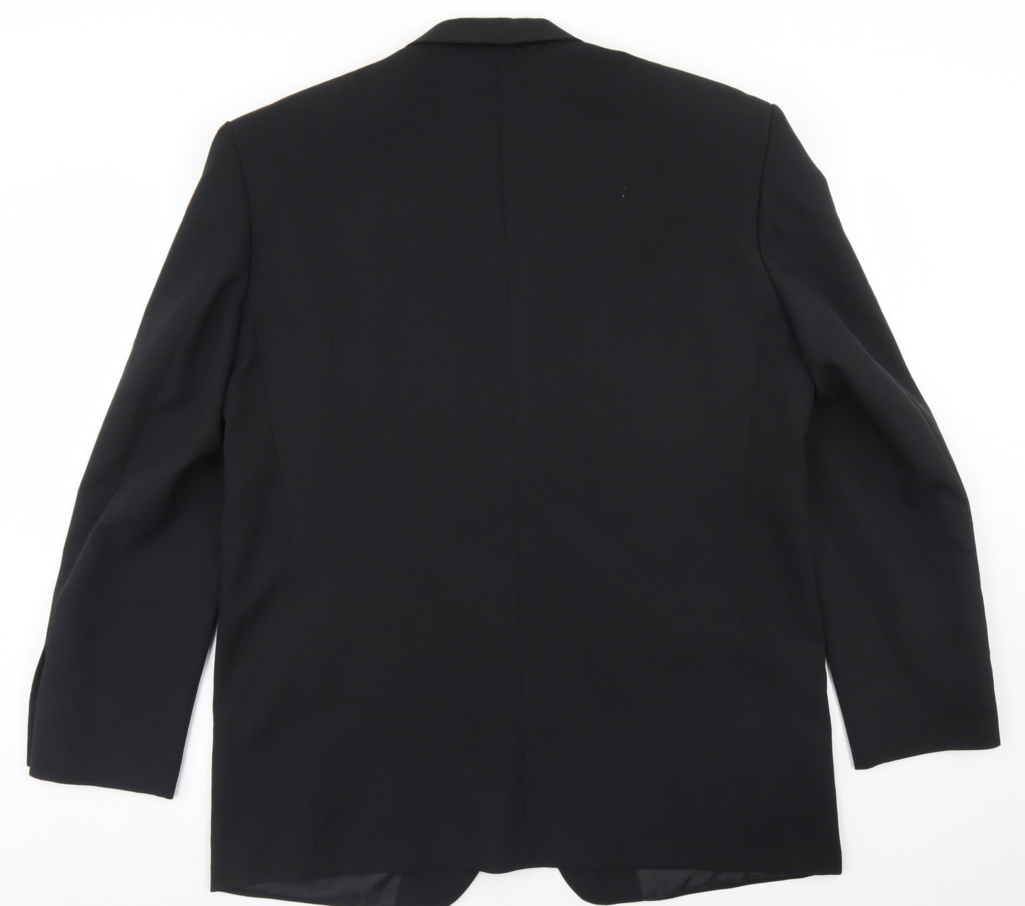 The Officers Club Mens Black  Polyester Jacket Blazer Size 44