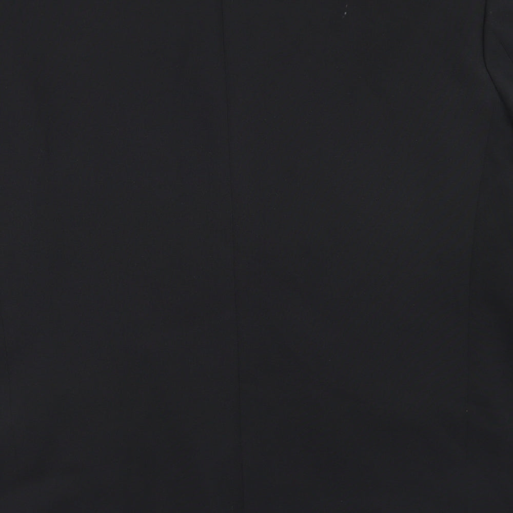 The Officers Club Mens Black  Polyester Jacket Blazer Size 44