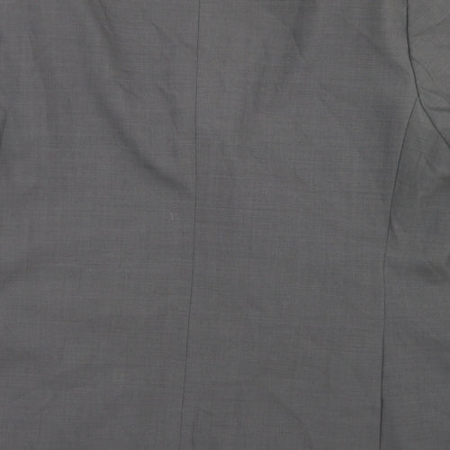 Marks and Spencer Mens Grey  Polyester Jacket Blazer Size 46