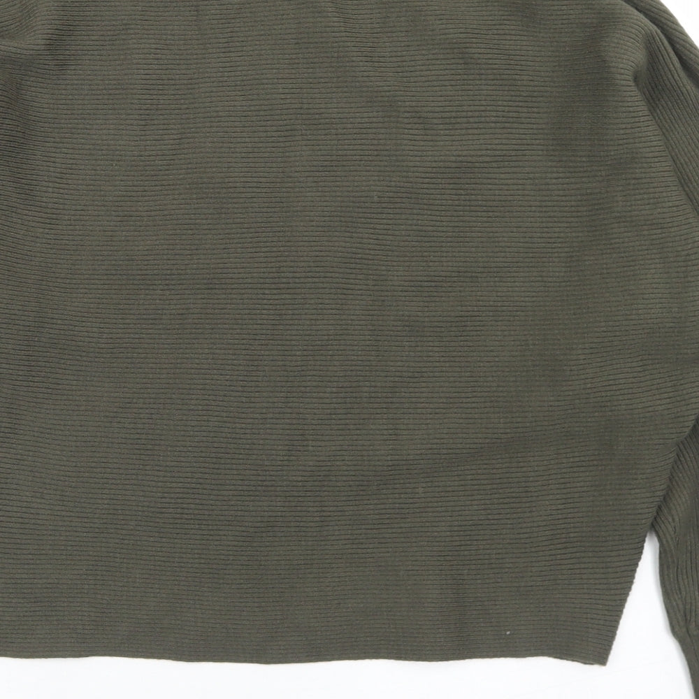 Primark Womens Green Round Neck  Viscose Pullover Jumper Size XS