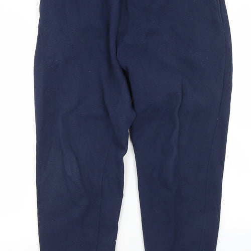 NY Sports Mens Blue  Polyacrylate Fibre Jogger Trousers Size M L26 in Regular