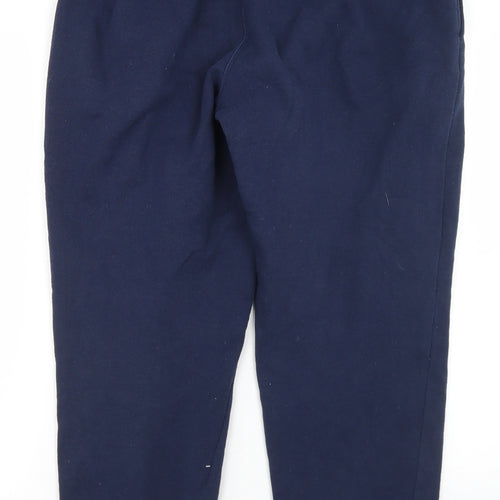 NY Sports Mens Blue  Polyacrylate Fibre Jogger Trousers Size M L26 in Regular