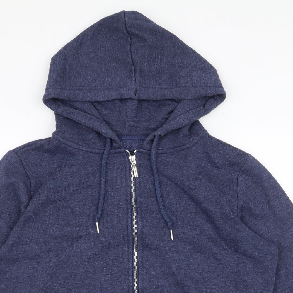 Atmosphere Womens Blue  Polyester Full Zip Hoodie Size 14  Zip
