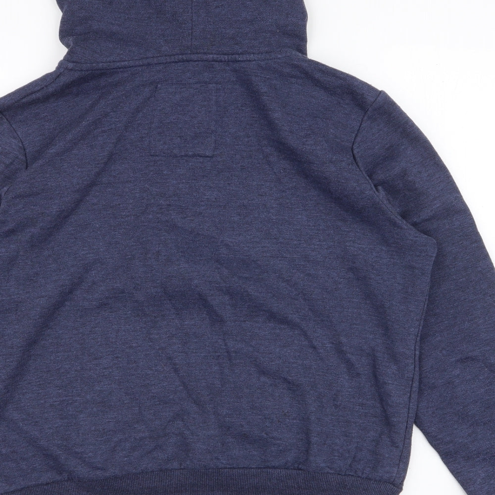 Atmosphere Womens Blue  Polyester Full Zip Hoodie Size 14  Zip