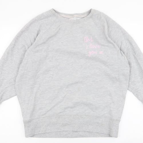 George Womens Grey  Cotton Pullover Sweatshirt Size 12  Pullover