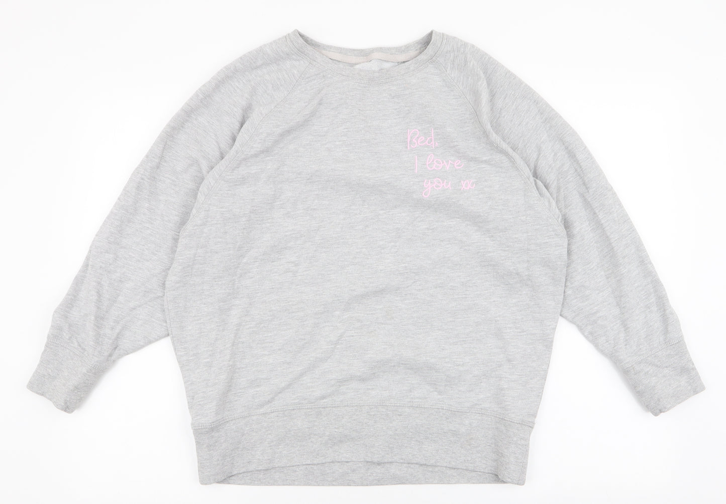 George Womens Grey  Cotton Pullover Sweatshirt Size 12  Pullover