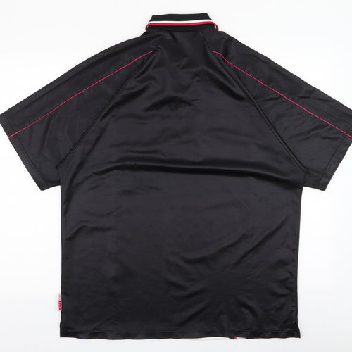 Umbro Mens Multicoloured  Polyester  T-Shirt Size L Collared  - Ajax football