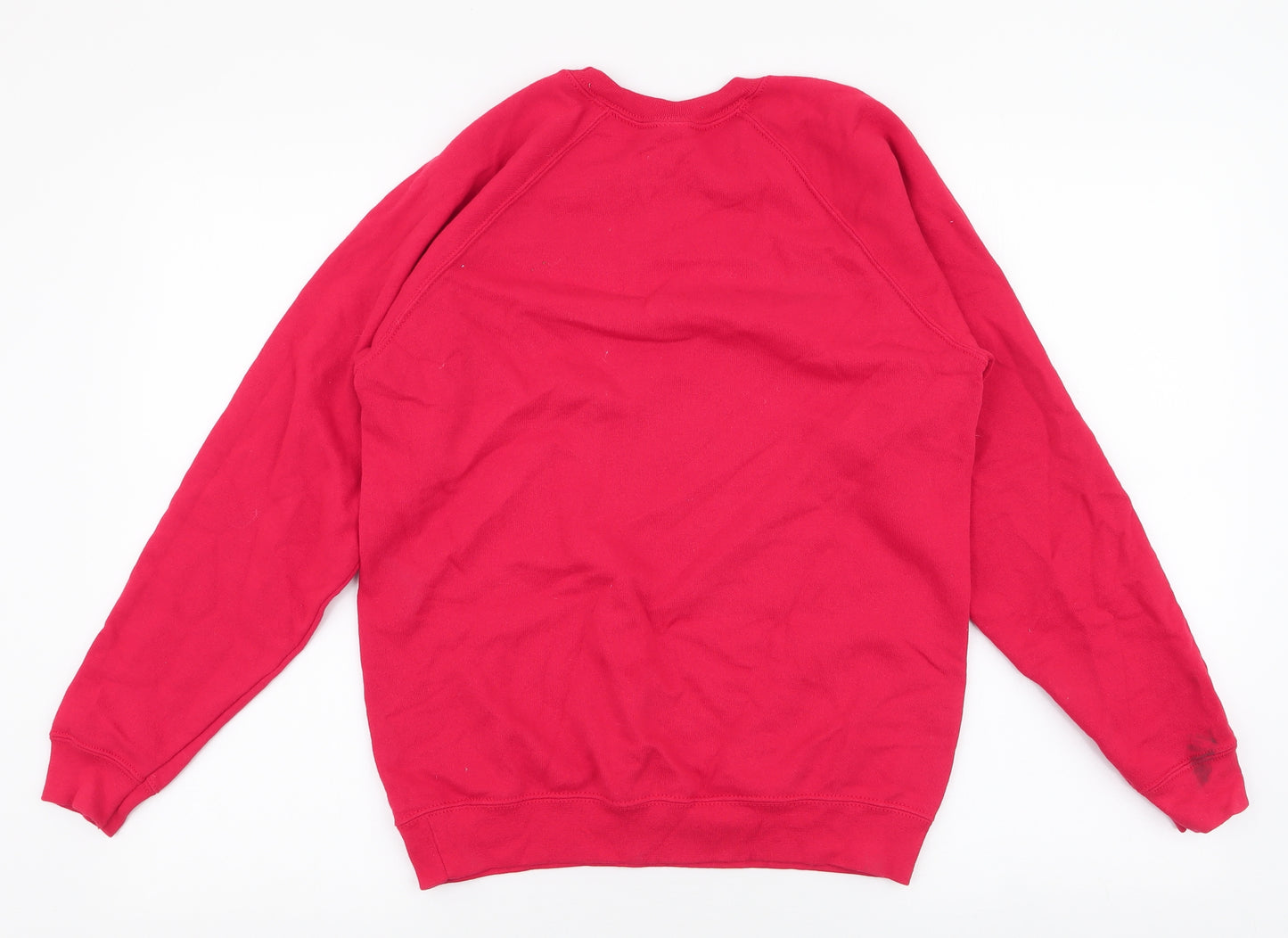 Preworn Boys Red  Cotton Pullover Sweatshirt Size 12-13 Years  Pullover - Harry Potter Christmas