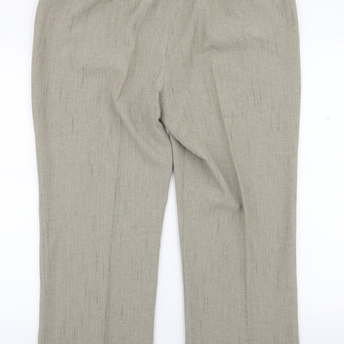 Alexara Womens Green  Polyester Trousers  Size 18 L27 in Regular Zip