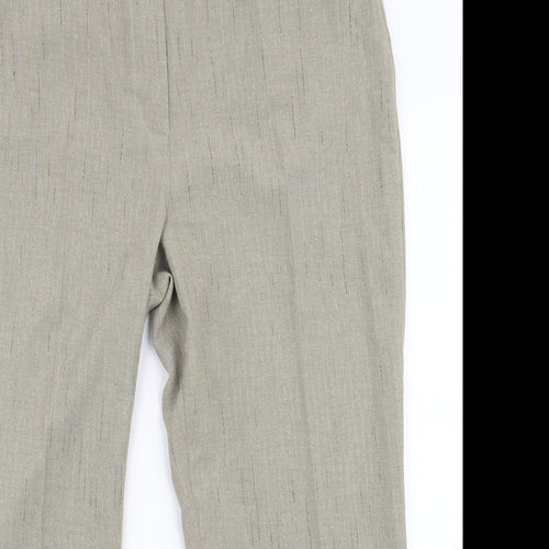 Alexara Womens Green  Polyester Trousers  Size 18 L27 in Regular Zip