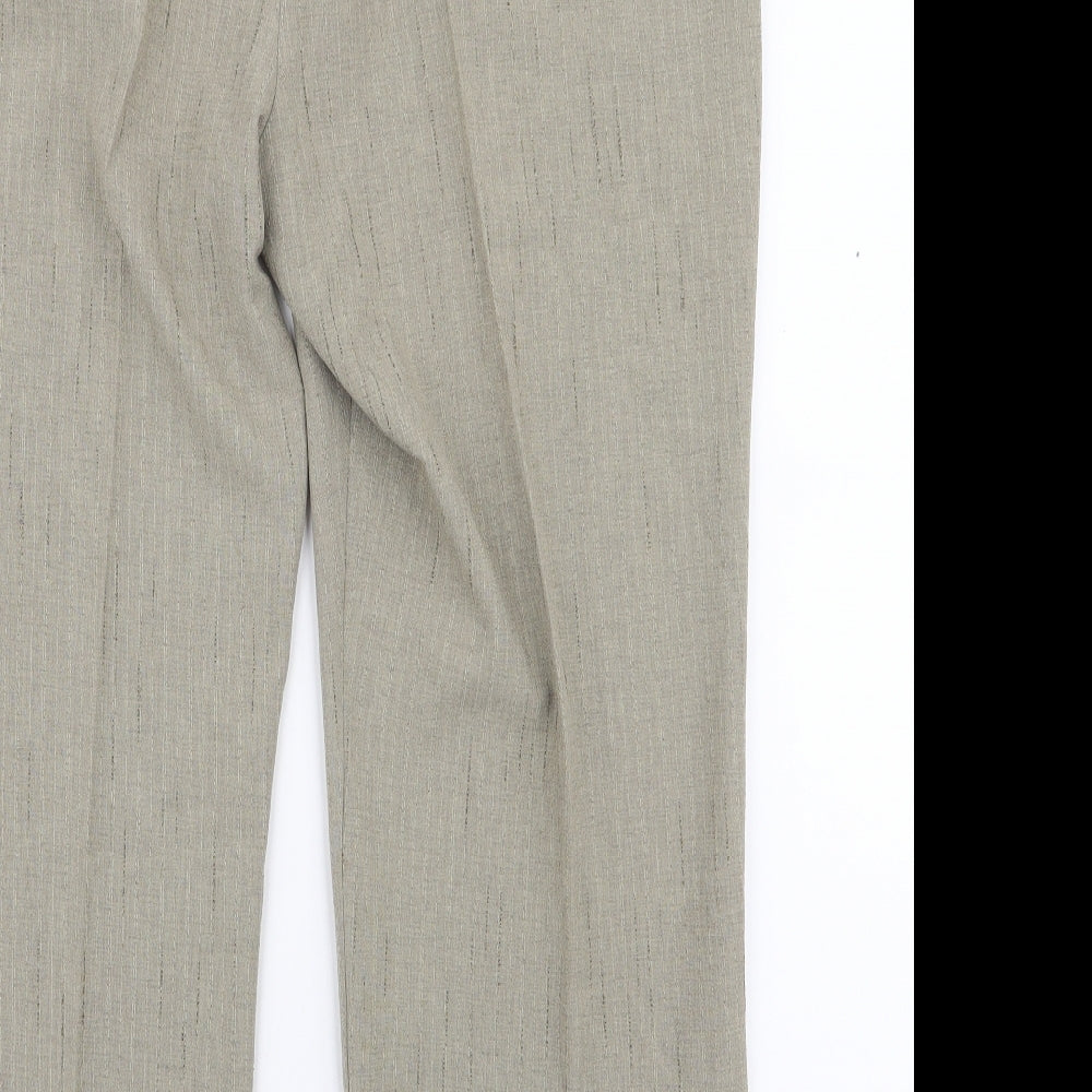 Alexara Womens Green  Polyester Trousers  Size 18 L27 in Regular Zip