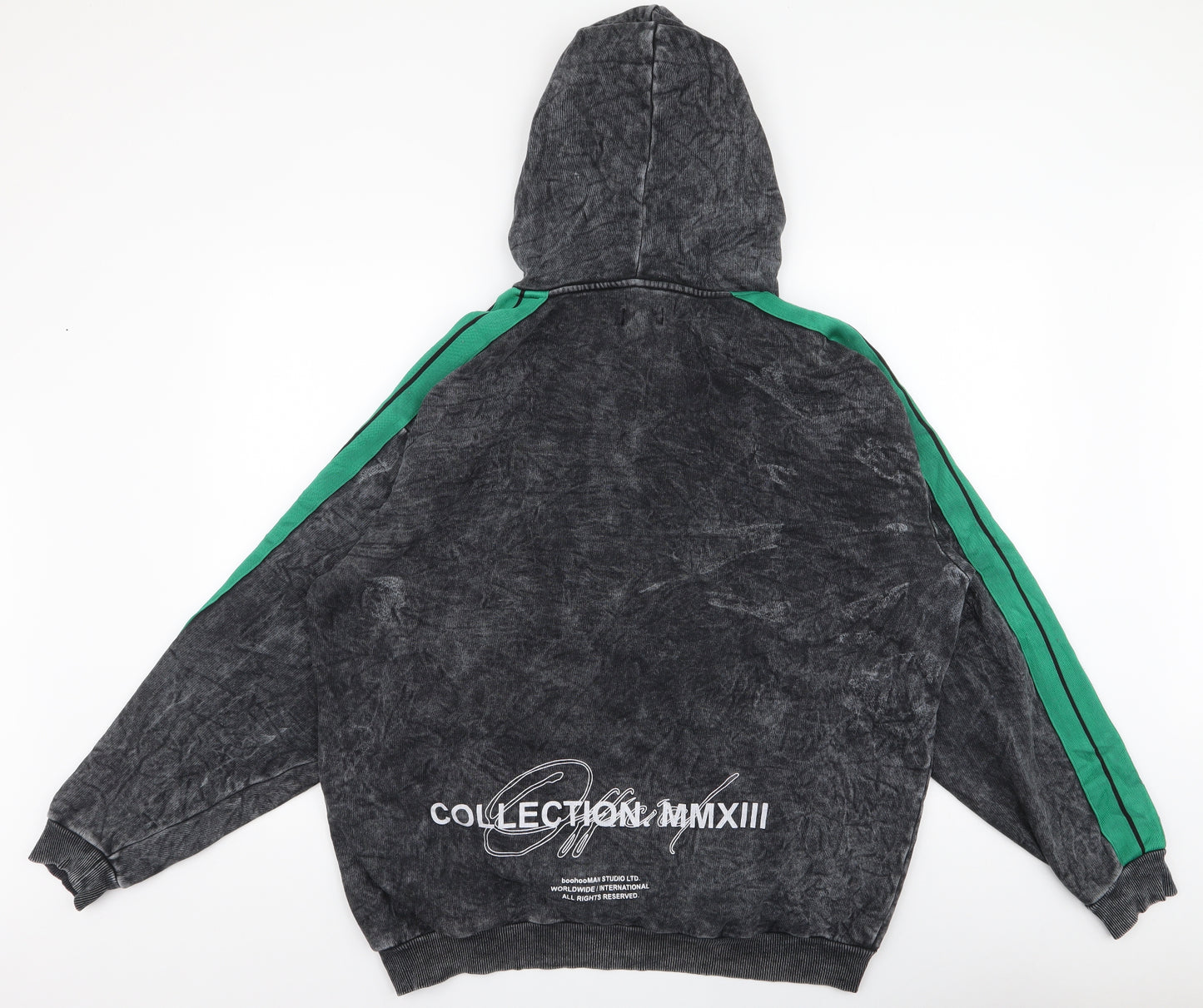 Boohoo  Mens Grey  Cotton Pullover Hoodie Size M   - Scorpion