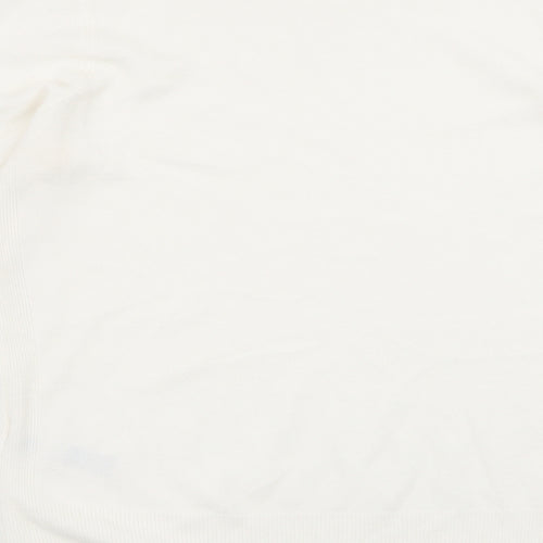 dorothy perkins  Womens White Round Neck  Acrylic Pullover Jumper Size 12