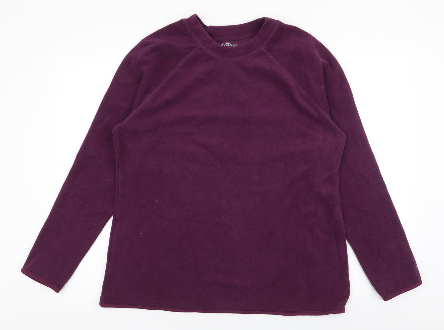 Crane Womens Purple  Polyester Pullover Sweatshirt Size L  Pullover