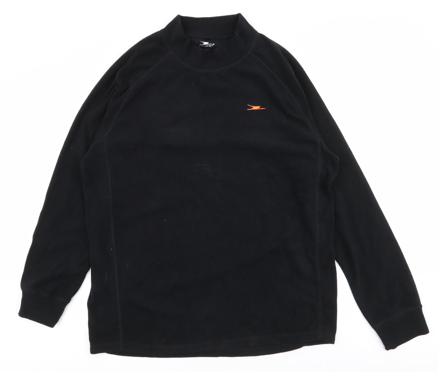 Crane Mens Black  Polyester Pullover Sweatshirt Size L
